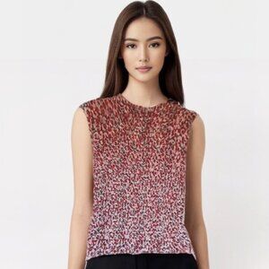 Sydney Easton Stretchy crinkle Top-cherry blossom pattern